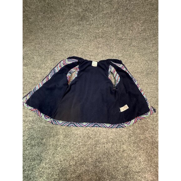 Old Navy girls 6-7 Puffer Vest SDot Chevron Pattern Polyester Navy Multi-Color - Picture 12 of 13